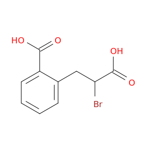 Benzenepropanoic acid, a-bromo-2-carboxy-