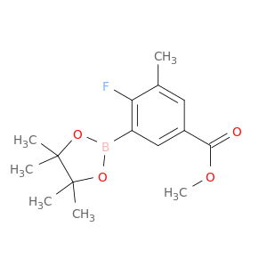 苯甲酸,4-氟-3-甲基-5-(4,4,4,5,5-四甲基-1,3,2-二氧化物-2-基)-,甲酯