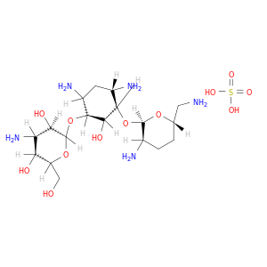 D-链霉胺,O-3-氨基-3-脱氧-α-D-吡喃葡萄糖蛋白-(1→6)-O-[2,6-二氨基-2,3,4,6-四十二氧基-α-D-erythro-异吡喃糖基-(1→4)]-2-脱氧,硫酸盐(1：1)(盐)