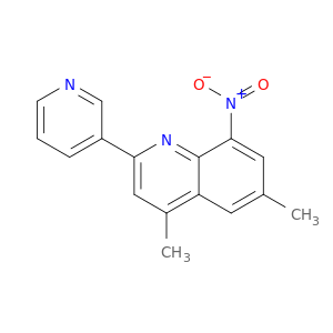 Quinoline, 4,6-dimethyl-8-nitro-2-(3-pyridinyl)-