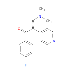 2-Propen-1-one, 3-(dimethylamino)-1-(4-fluorophenyl)-2-(4-pyridinyl)-