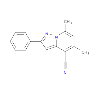 Pyrazolo[1,5-a]pyridine-4-carbonitrile, 5,7-dimethyl-2-phenyl-