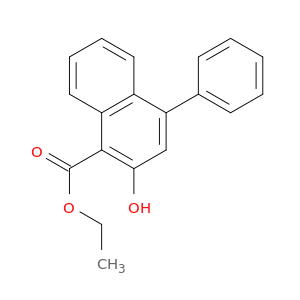 1-Naphthalenecarboxylic acid, 2-hydroxy-4-phenyl-, ethyl ester