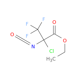 Propanoic acid,2-chloro-3,3,3-trifluoro-2-isocyanato-, ethyl ester