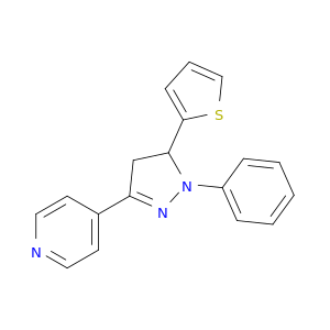 Pyridine, 4-[4,5-dihydro-1-phenyl-5-(2-thienyl)-1H-pyrazol-3-yl]-