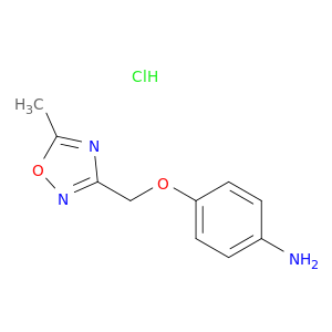 4-[(5-methyl-1,2,4-oxadiazol-3-yl)methoxy]aniline hydrochloride