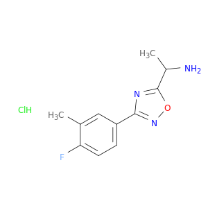 1-[3-(4-氟-3-甲基苯基)-1,2,4-噁二唑-5-基]乙烷-1-胺盐酸