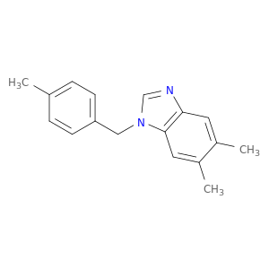 5,6-dimethyl-1-[(4-methylphenyl)methyl]-1H-1,3-benzodiazole