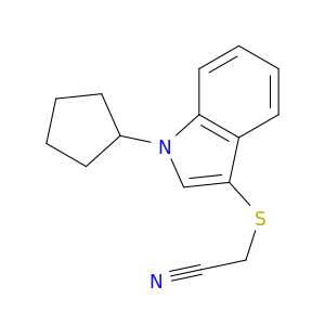 Acetonitrile, [(1-cyclopentyl-1H-indol-3-yl)thio]-