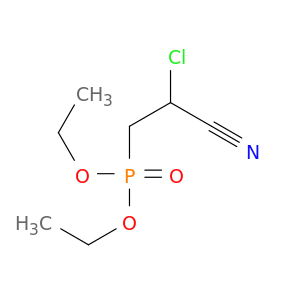 Phosphonic acid, (2-chloro-2-cyanoethyl)-, diethyl ester