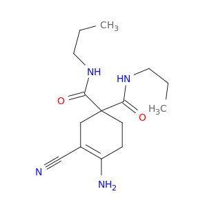 3-Cyclohexene-1,1-dicarboxamide, 4-amino-3-cyano-N,N'-dipropyl-