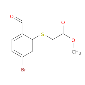 Methyl 2-((5-bromo-2-formylphenyl)thio)acetate