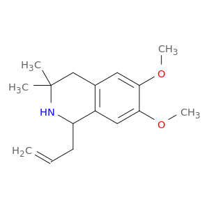 1,2,3,4-TETRAHYDRO-1-ALLYL-6,7-DIMETHOXY-3,3-DIMETHYL-ISOQUINOLINE