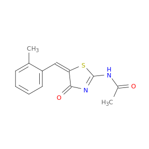 N-[(5E)-5-[(2-METHYLPHENYL)METHYLIDENE]-4-OXO-1,3-THIAZOL-2-YL]ACETAMIDE