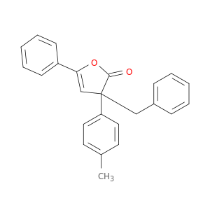 2(3H)-Furanone, 3-(4-methylphenyl)-5-phenyl-3-(phenylmethyl)-