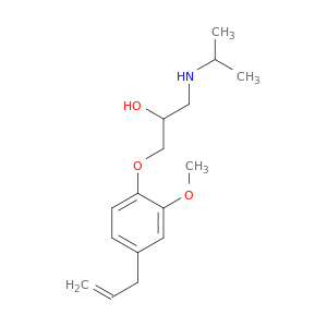 1-(2-methoxy-4-prop-2-enyl-phenoxy)-3-(propan-2-ylamino)propan-2-ol
