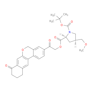 (2S,4S)-1-叔丁基2-(2-氧代-2-(8-氧代-8,9,10,11-四氢-5H-二苯并[C,G]吡喃-3-基)乙基)4-(甲氧基甲基)吡咯烷-1,2-二羧酸