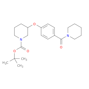 3-[4-(1-哌啶基羰基)苯氧基]-1-哌啶甲酸叔丁酯