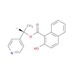 1-Naphthalenecarboxylic acid, 2-hydroxy-, (1S)-1-(4-pyridinyl)ethyl ester