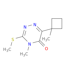1,2,4-Triazin-5(4H)-one, 4-methyl-6-(1-methylcyclobutyl)-3-(methylthio)-