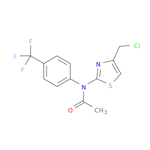 N-[4-(Chloromethyl)-1,3-thiazol-2-yl]-n-[4-(trifluoromethyl)phenyl]acetamide