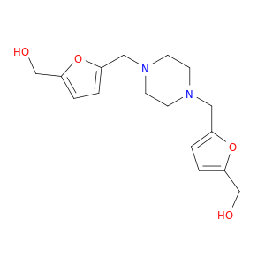 2-Furanmethanol, 5,5'-[1,4-piperazinediylbis(methylene)]bis-