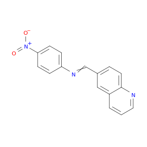 Benzenamine, 4-nitro-N-(6-quinolinylmethylene)-
