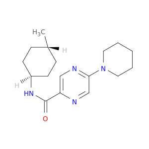2-Pyrazinecarboxamide, N-(trans-4-methylcyclohexyl)-5-(1-piperidinyl)-