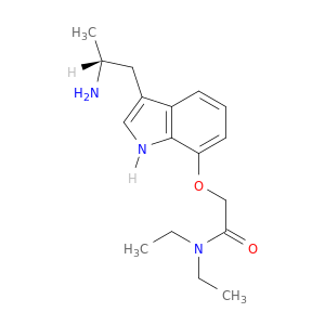 Acetamide, 2-[[3-[(2R)-2-aminopropyl]-1H-indol-7-yl]oxy]-N,N-diethyl-