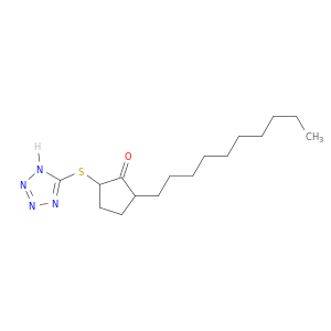 Cyclopentanone, 2-decyl-5-(1H-tetrazol-5-ylthio)-