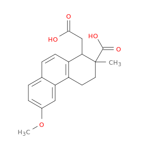 1-Phenanthreneaceticacid, 2-carboxy-1,2,3,4-tetrahydro-6-methoxy-2-methyl-