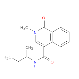 4-Isoquinolinecarboxamide,1,2-dihydro-2-methyl-N-(1-methylpropyl)-1-oxo-