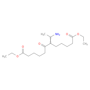 Dodecanedioic acid, 6-(1-aminoethylidene)-7-oxo-, diethyl ester