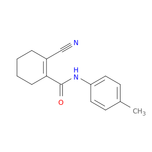 1-Cyclohexene-1-carboxamide, 2-cyano-N-(4-methylphenyl)-