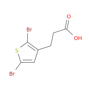 3-(2,5-二溴噻吩-3-基)丙酸