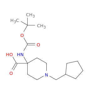4-TERT-BUTOXYCARBONYLAMINO-1-CYCLOPENTYLMETHYL-PIPERIDINE-4-CARBOXYLIC ACID 1HCL SALT