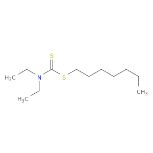 Carbamodithioic acid, diethyl-, heptyl ester