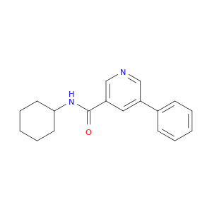 N-CYCLOHEXYL-5-PHENYL-3-PYRIDINECARBOXAMIDE