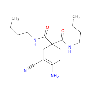 3-Cyclohexene-1,1-dicarboxamide, 4-amino-N,N'-dibutyl-3-cyano-