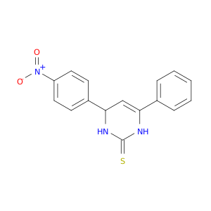 2(1H)-Pyrimidinethione, 3,4-dihydro-4-(4-nitrophenyl)-6-phenyl-