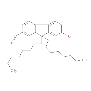 9H-Fluorene-2-carboxaldehyde, 7-bromo-9,9-dioctyl-