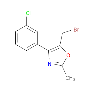 Oxazole, 5-(bromomethyl)-4-(3-chlorophenyl)-2-methyl-