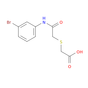 2-({[(3-Bromophenyl)carbamoyl]methyl}sulfanyl)acetic Acid