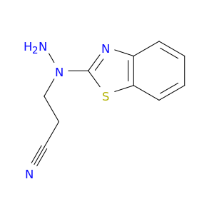 Propanenitrile, 3-[1-(2-benzothiazolyl)hydrazino]-