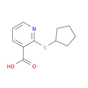 2-(cyclopentylsulfanyl)pyridine-3-carboxylic Acid