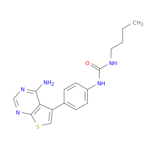 Urea, N-[4-(4-aminothieno[2,3-d]pyrimidin-5-yl)phenyl]-N'-butyl-
