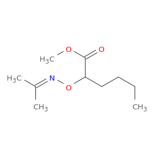 Hexanoic acid,2-[[(1-methylethylidene)amino]oxy]-, methyl ester