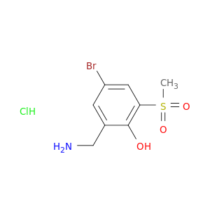 Phenol, 2-(aminomethyl)-4-bromo-6-(methylsulfonyl)-, hydrochloride