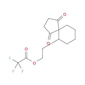 Acetic acid, trifluoro-, 2-(1,4-dioxospiro[4.5]dec-6-yl)ethyl ester