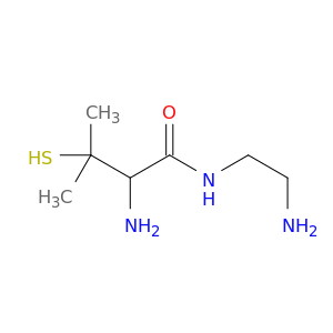 Butanamide, 2-amino-N-(2-aminoethyl)-3-mercapto-3-methyl-